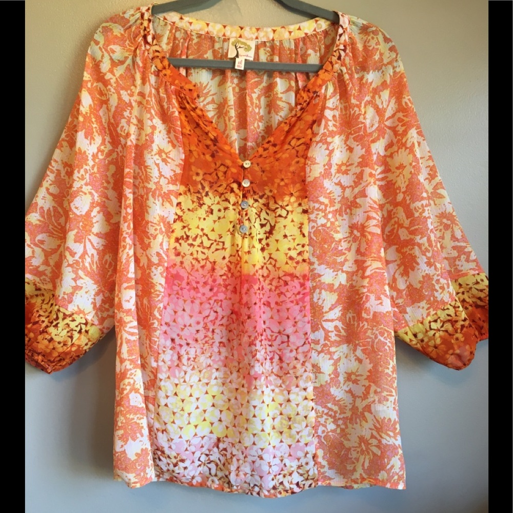 Colorful summer top